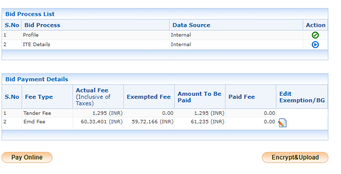 Bid Process